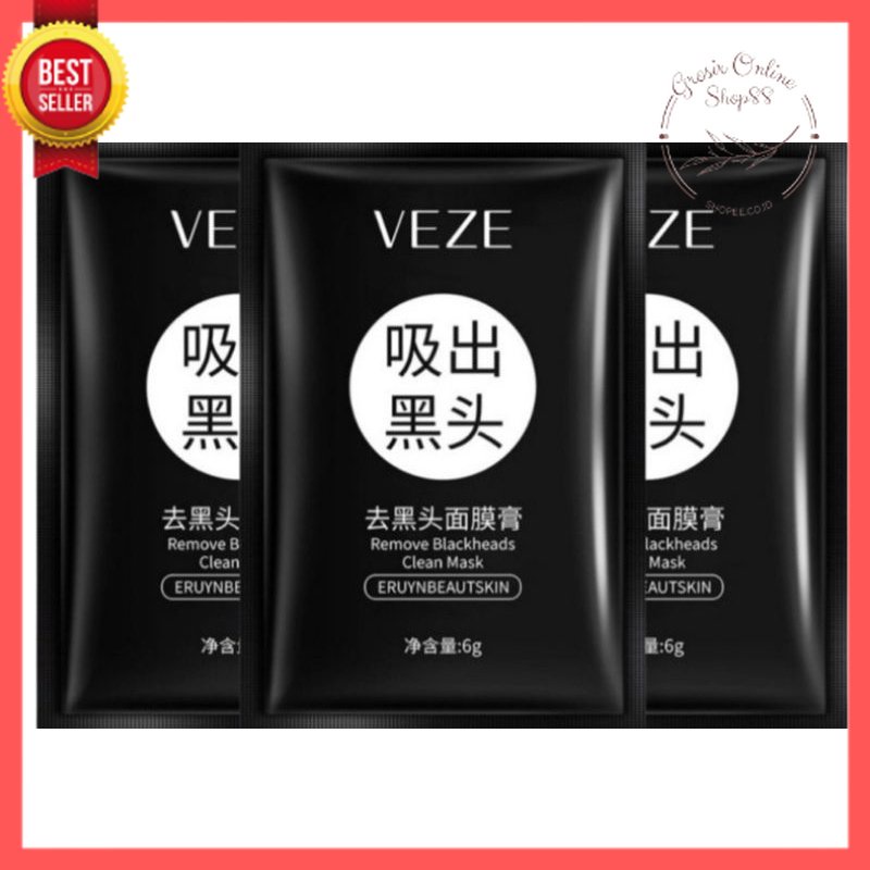 GOS -B411- Masker Komedo Masker Peel Off Veze - Masker Komedo Bamboo Charcoal Blackhead Remover