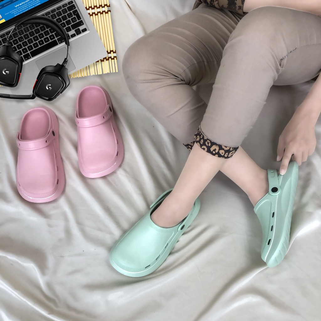 Sepatu Sandal Jelly Wanita Model Polos Ringan EVA V10 (36/41)