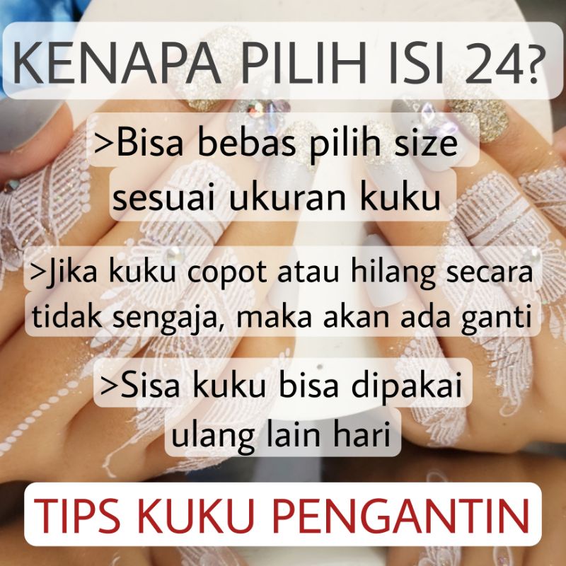 KUKU PALSU WEDDING / GRATIS LEM KUKU/ KUKU PALSU / SET KUKU PALSU/ ISI 24 /  SET KUKU PALSU / ISI 24