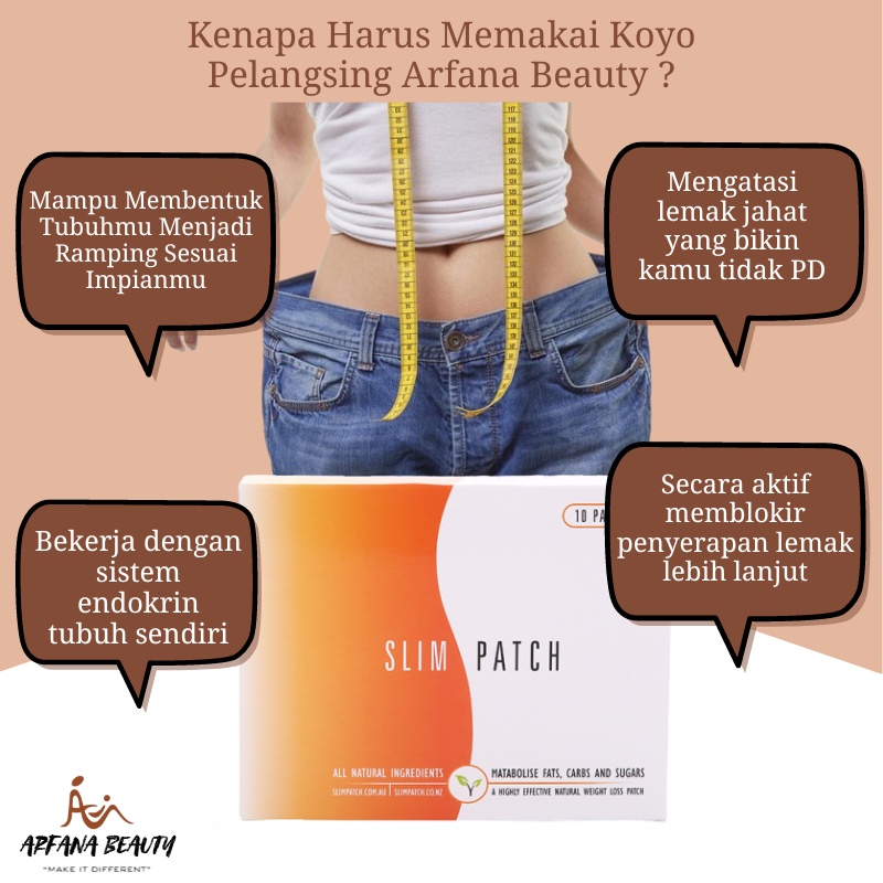 Koyo Herbal Plester Pengecil Perut Penurun Berat Badan Koyo Pelangsing Detok Susut Perut Buncit Pembakar Lemak Slim Patch Slimpatch Penurun Berat Badan Pria Wanita Slimming Herbal Alami 100% Natural Import Original