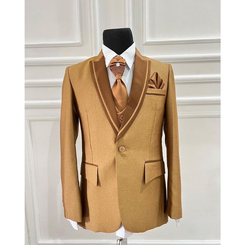 JAS WEDDING MODERN PRIA GOLD TEMBAGA/JAS PENGANTIN GOLD TEMBAGA/JAS PREMIUM