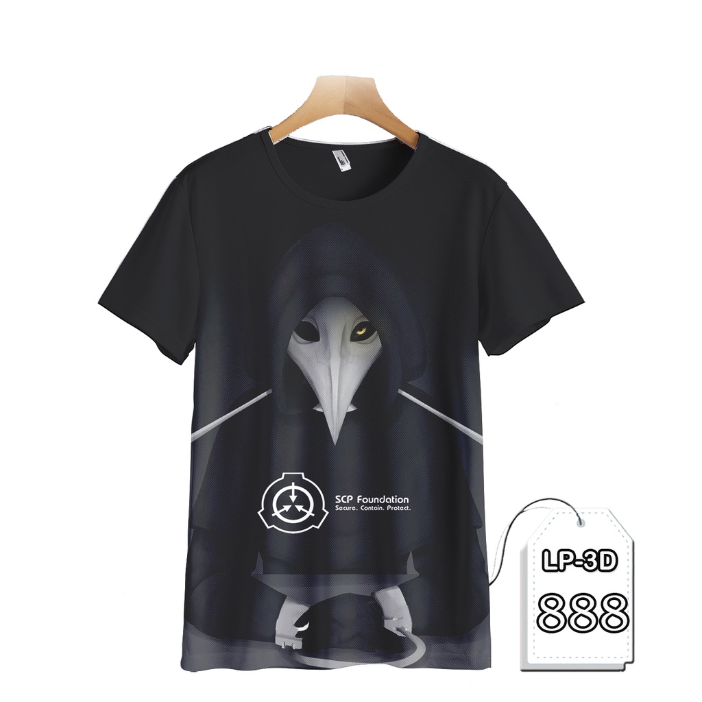 Kaos SCP Foundation 049 Printing 3D KAOS Game Serial Anak #LP3D-888