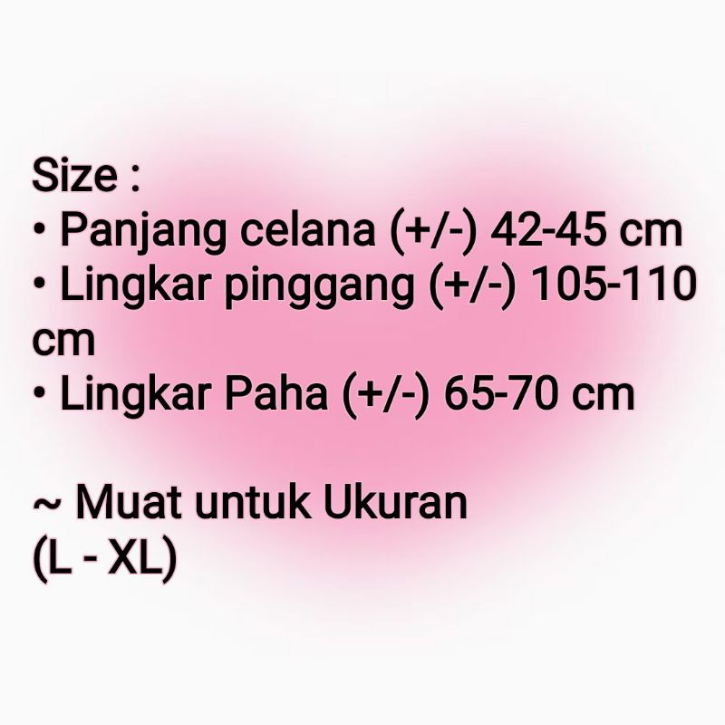 CELANA PENDEK KOLOR SANTAI BOXER KATUN MOTIF KARAKKTER (BEPINK OFFICIAL)