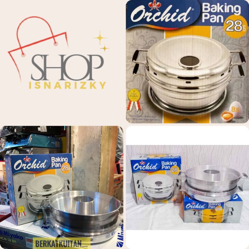ORCHID Baking Pan Loyang Cetakan Kue Bolu 28cm