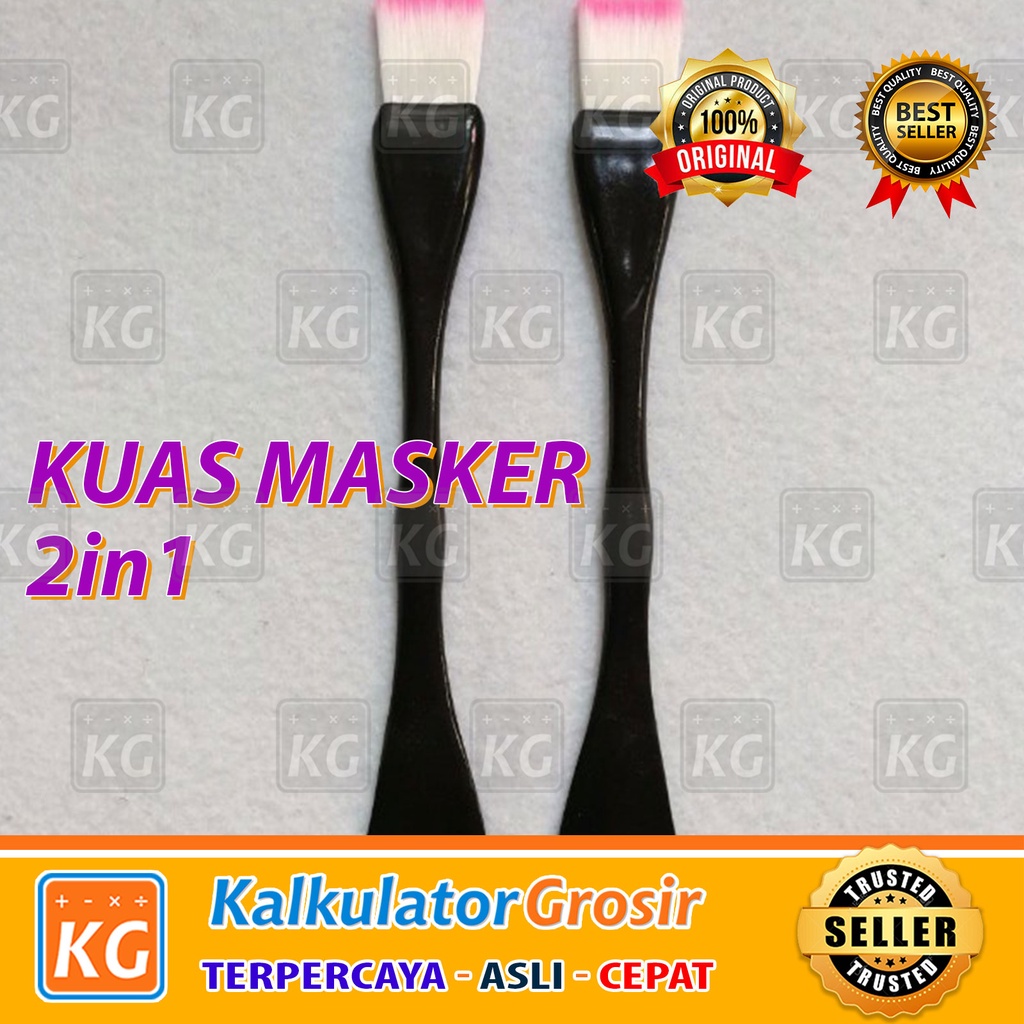 Kuas Masker Wajah 2 In 1 / Facial Mud Mask Brush / Spatula 2 in 1 Warna