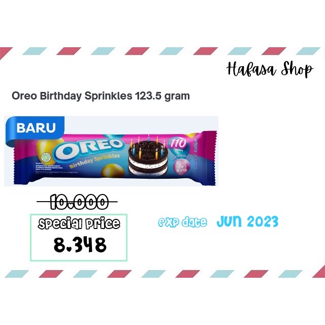 Oreo Biskuit Birthday Sprinkles 123.5 gram