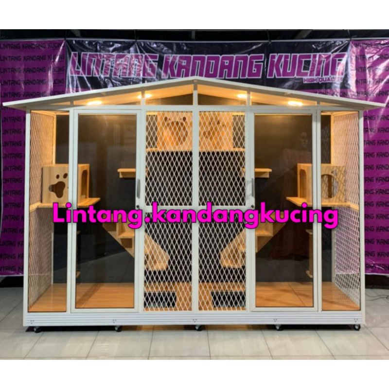 Kandang Kucing Aluminium Kandang Kucing Super besar Kandang Kucing Minimalis