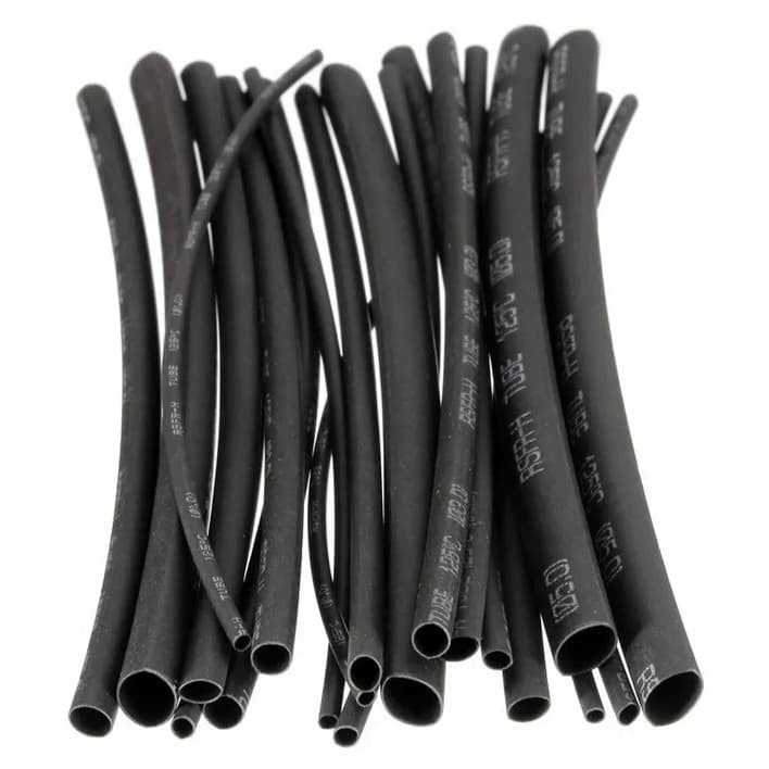 Heatshrink Tube 3mm 5mm Selang Selongsong Kabel Bakar 1 Meter Hitam 3 mm 5 mm