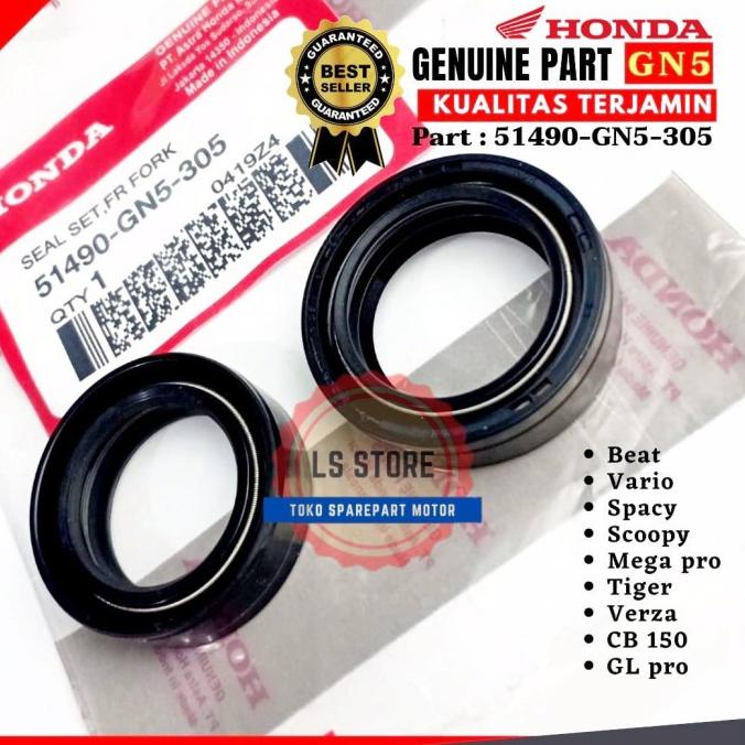 2Pcs Seal Shock Depan Beat Seal Shock Depan Vario Seal Shock Spacy Gn5