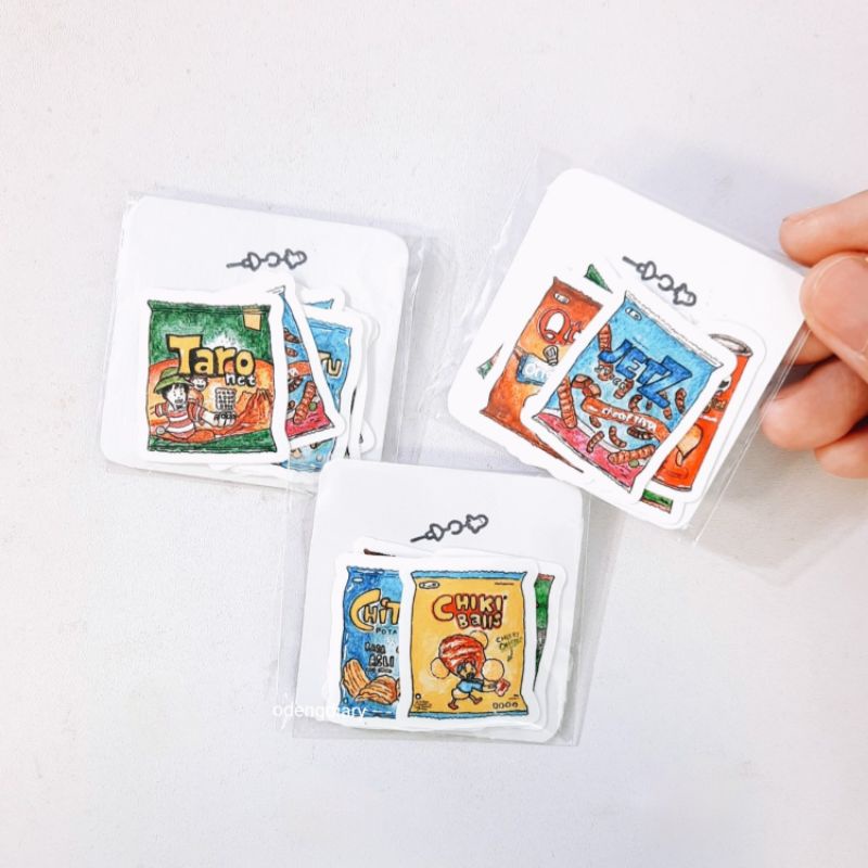 

(SET 1) Stiker Die Cut Snack Set / Stiker Pack Journal aesthetic / Stiker Tumbler Handphone Laptop