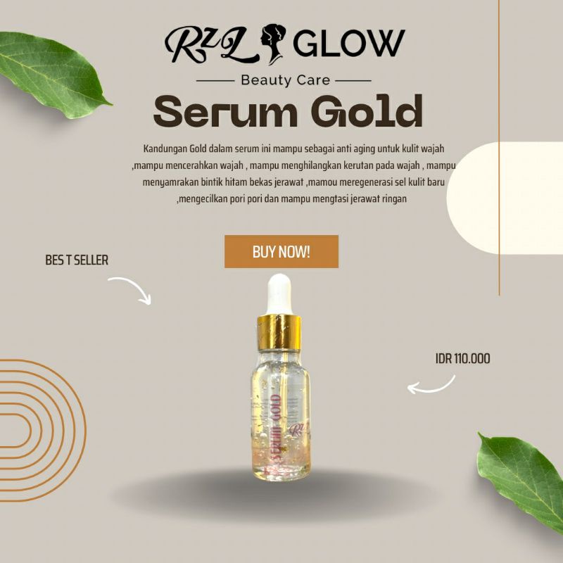 RZL GLOW- SERUM GOLD-SKINCARE AMPUH