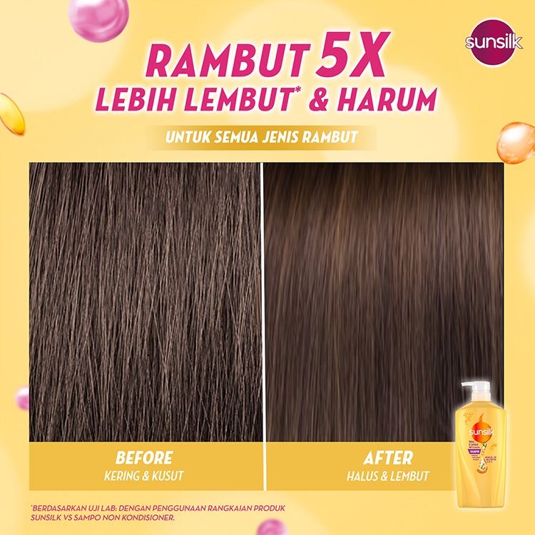 Sunsilk Shampoo Soft &amp; Smooth Activ-Infusion with Argan Oil Rambut 5X* Lebih Lembut 650ml