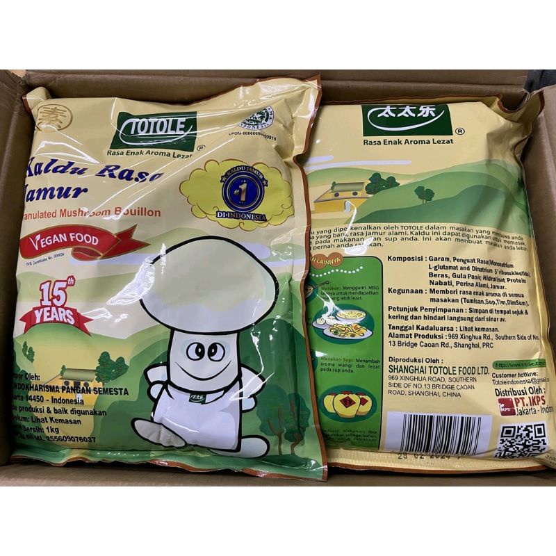 

Totole kaldu jamur / micin jamur mokoceng totole vegetarian vegan1 kg