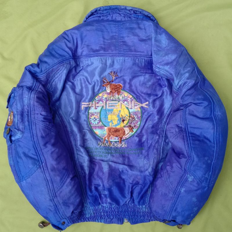 JAKET VINTAGE RACING PHENIX BIG LOGO