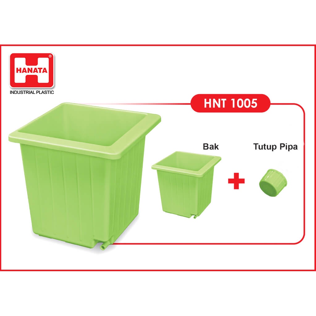 Bak Mandi Air Plastik Kotak  Hanata 1005 P  120 Ltr