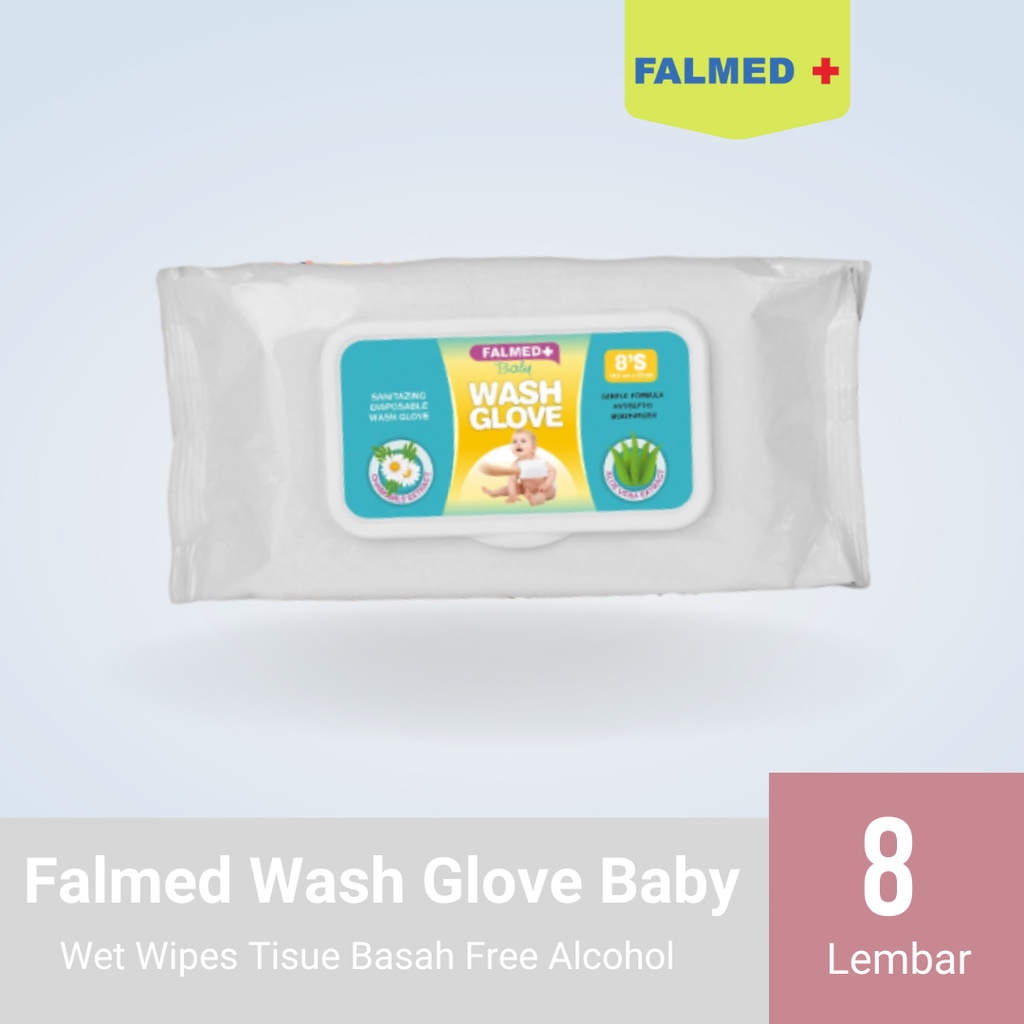 Falmed Wash Glove Baby 8 Sheet