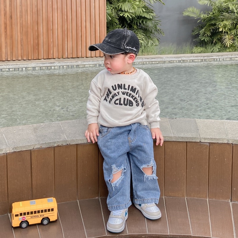 Lemoolen - Baseball Cap Washed Kids | Topi Anak Unisex Wash | Topi Anak 1-6 th