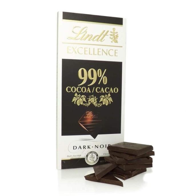 

Lindt Dark Chocolate 99% Dark Chocolate / Coklat Healthy 50 gram