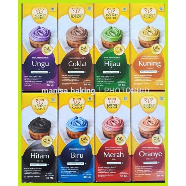 

PEWARNA MAKANAN OIL BASE KOEPOE KOEPOE 30 ML