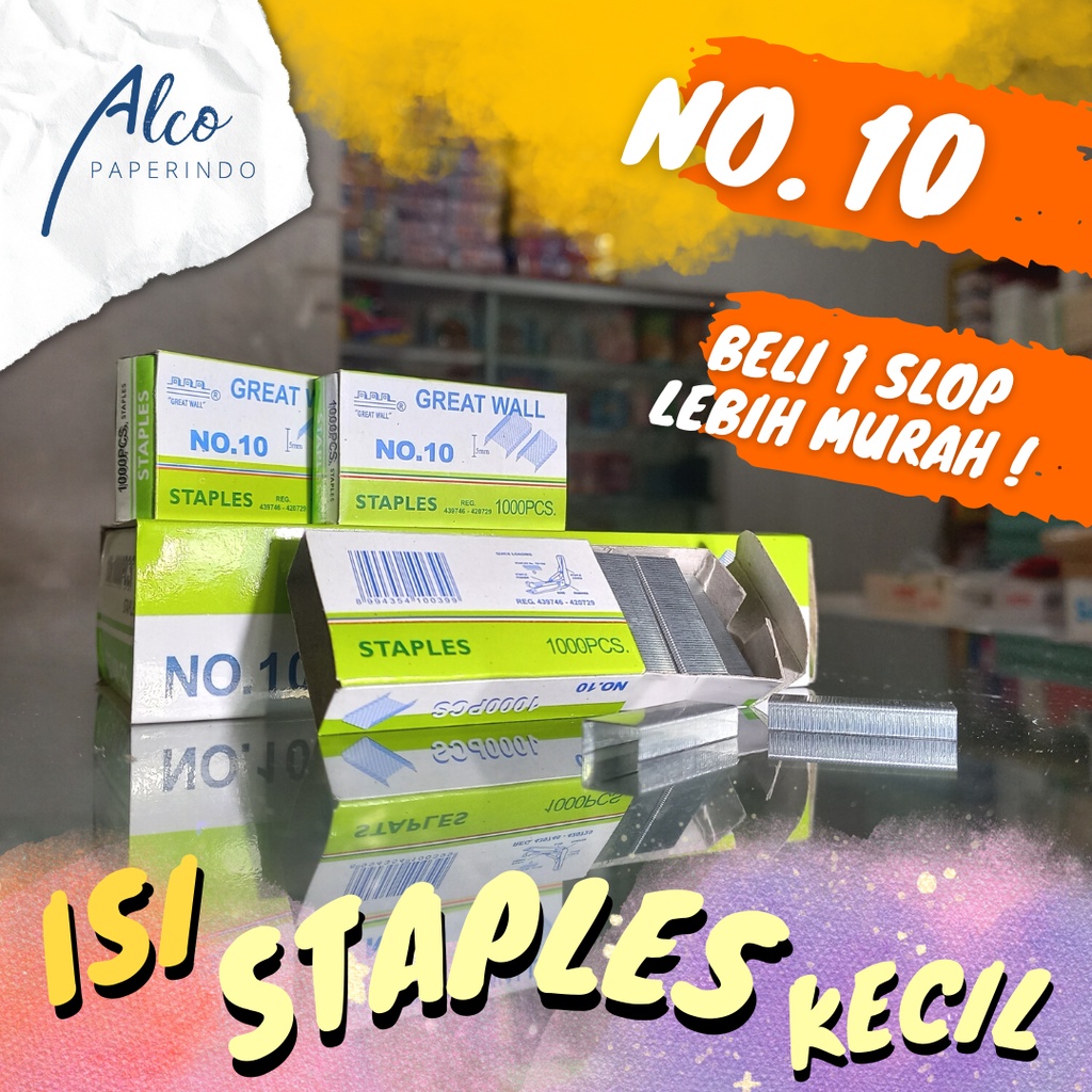 

Isi Staples Kecil GREATWALL No.10