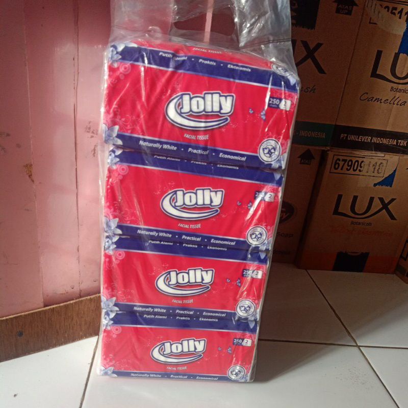 tisu Jolly 1 bal isi 4 pcs 250sheet 2ply