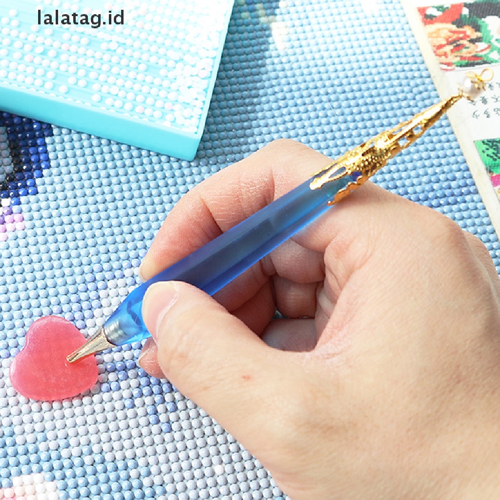 [lalatag] Diamond Paing Pen Dengan 6plastik Pen Tips Titik Bor Pen Untuk Daimond Paing [ID]