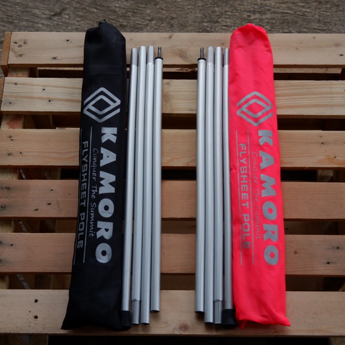 TIANG FLYSHEET ALUMUNIUM MERK KAMORO 210X210 CM - FRAME SEPASANG