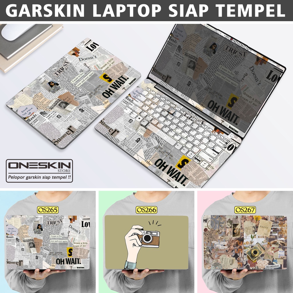 Garskin Sticker Laptop Protector Macbook Full Body Bottom Bezel Palmrest Skin Retro Vintage