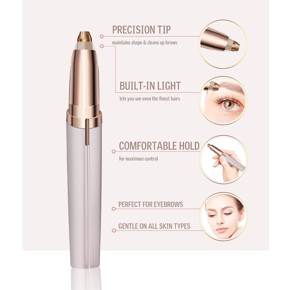 Elektrik  eyebrow  Trimmer/Alat Cukur Alis Elektrik/razor lady/USB eyebrow  trim