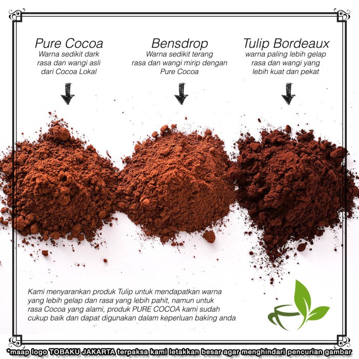 

Coklat Bubuk Cocoa Powder Pure Murni Tanpa Campuran - 500Gr