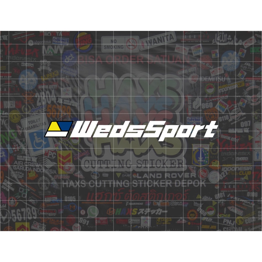 Cutting Sticker Wedssport Ukuran 10 Cm Untuk Motor Mobil