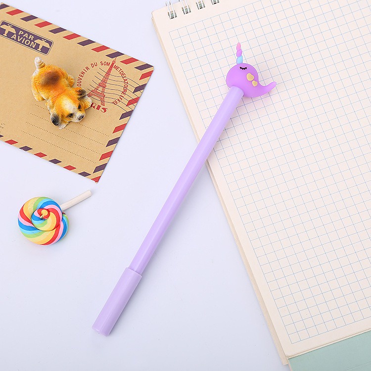 4pcs Pena Pen Pulpen Gel Set Tinta Cair Unicorn GM-ST0176