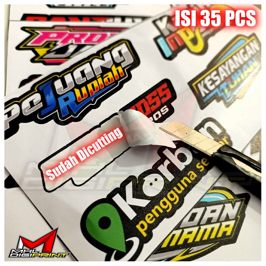 STIKER RACING KATA KATA VIRAL - ISI 35 PCS - KODE H3