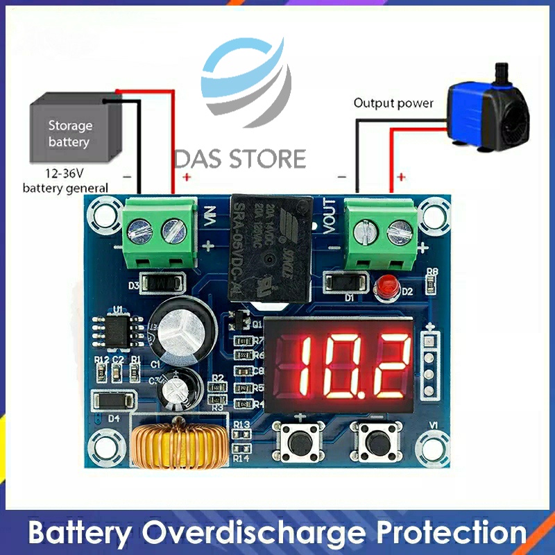 XH-M609 XH M609 low voltage disconect LVD Modul proteksi discharge DIY