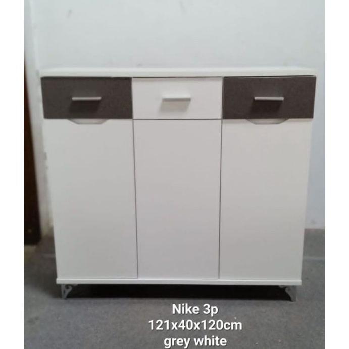 Lemari Meja Rak TV Konsul Buffet Serbaguna Krendy Credenza Nike 3P