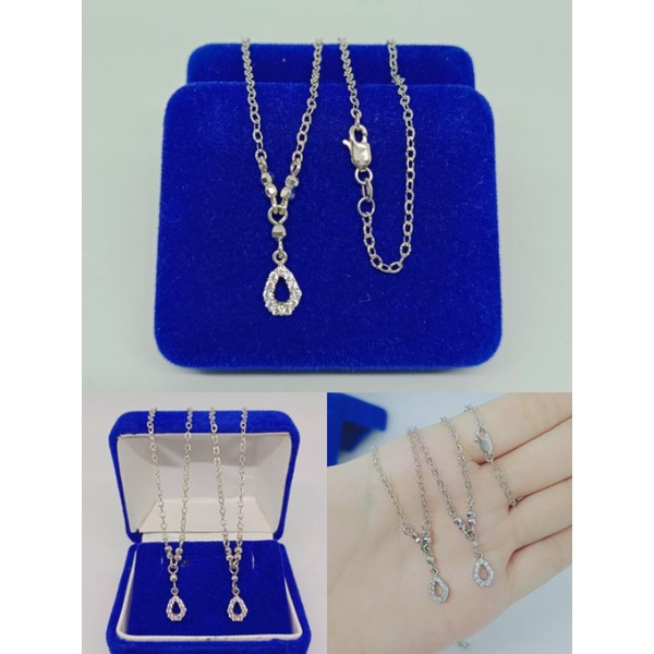 kalung koye anak rantai nori ukir gantungan tears mp/perak asli silver 925 lapis emas/perhiasan anak fashion terbaru