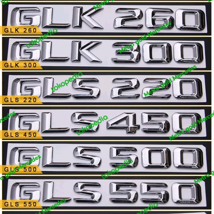 EMBLEM TULISAN BAGASI GLS GLS350 GLS400 GLS450 GLS550 MERCEDEDES BENZ - GLS200