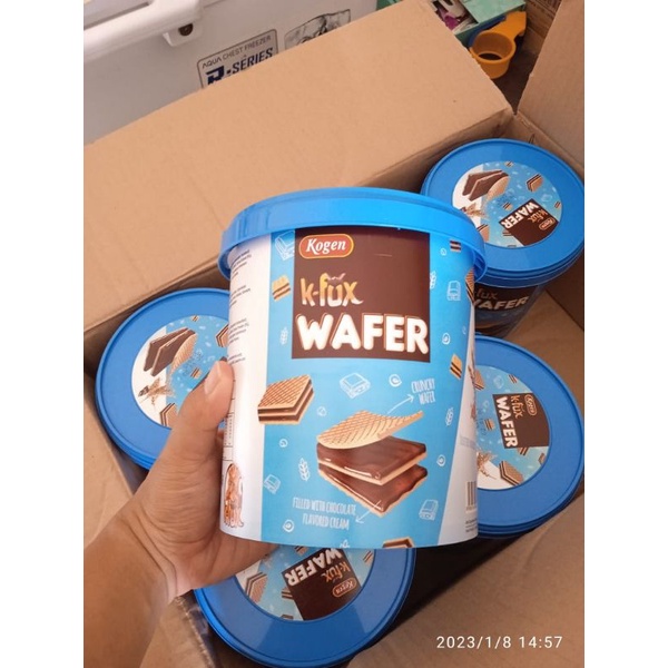 

K-Fox Wafer 250gr Kemasan Pail, Kogen Wafers 250gr Murah