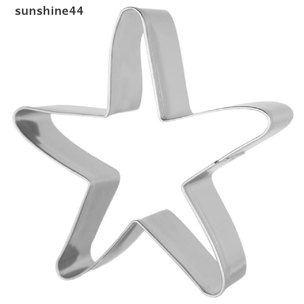 Sunshine 1Pc Cetakan Kue Kering Gaya Laut Stainless Steel Pemotong Roti DIY Baking Tools.