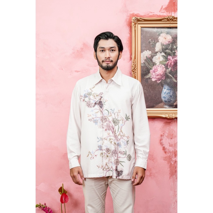 Klamby - Ornella Long Shirt Men Gardenia