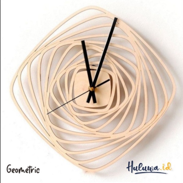 Promo Jam Dinding Kayu Eksklusif / Kado Pernikahan/ Dekorasi Dinding/ Nordic - Nordic S Diskon