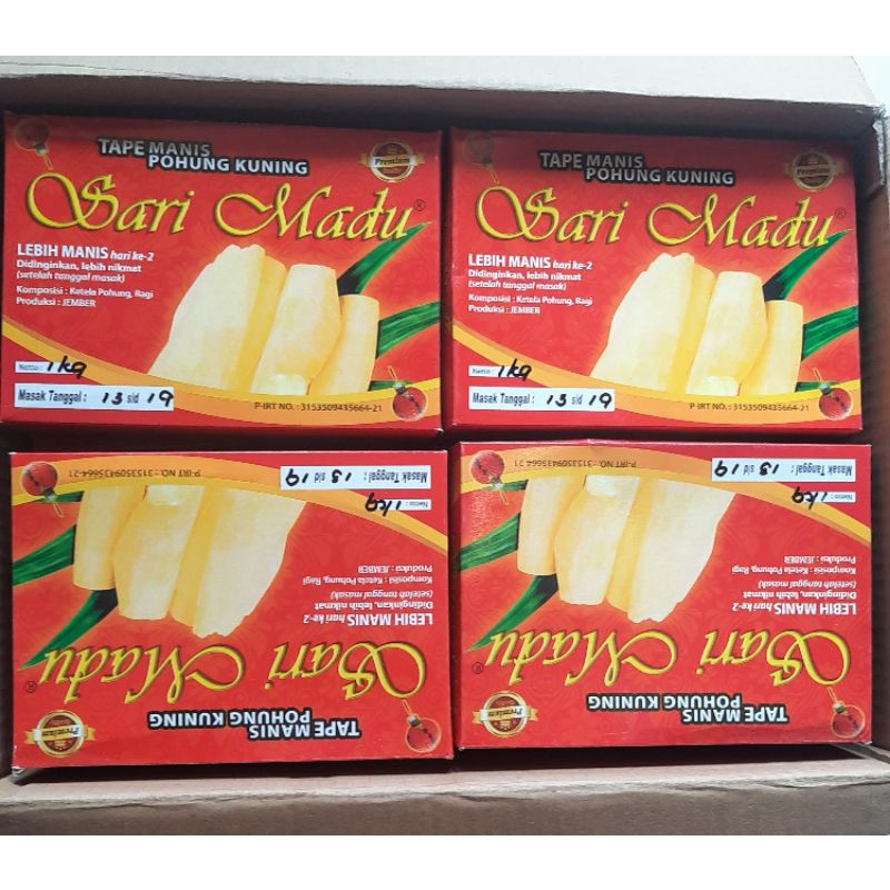 

TERMURAH Tape Sari Madu Jember Manis 1000gr Singkong