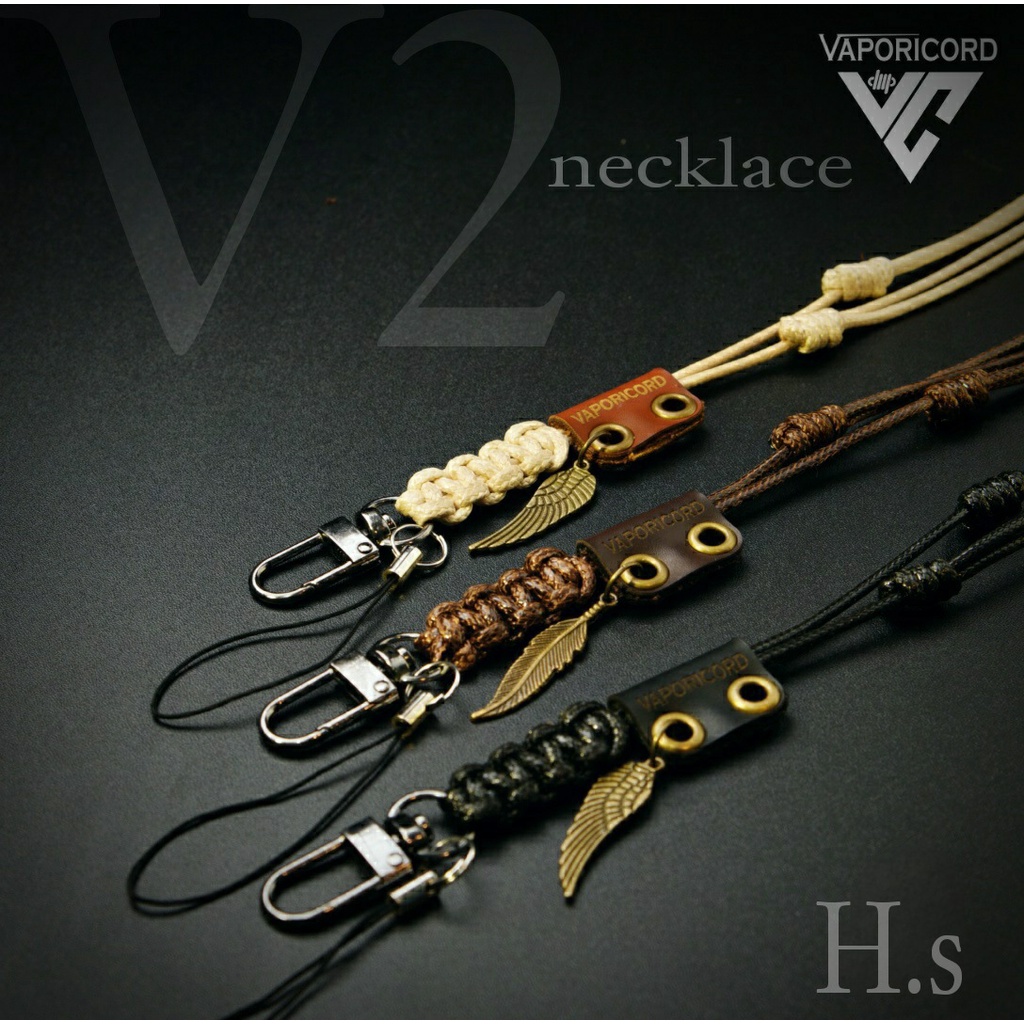 

Lanyard vaporicord necklace versi ke 2 / V-2 / tali gantungan id card / lanyard name tag dll