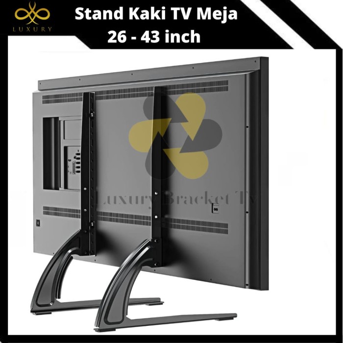 Bracket Bracket Tv Led Lcd Stand Kaki Monitor 26"- 55'' Kaki Tv Meja Universal