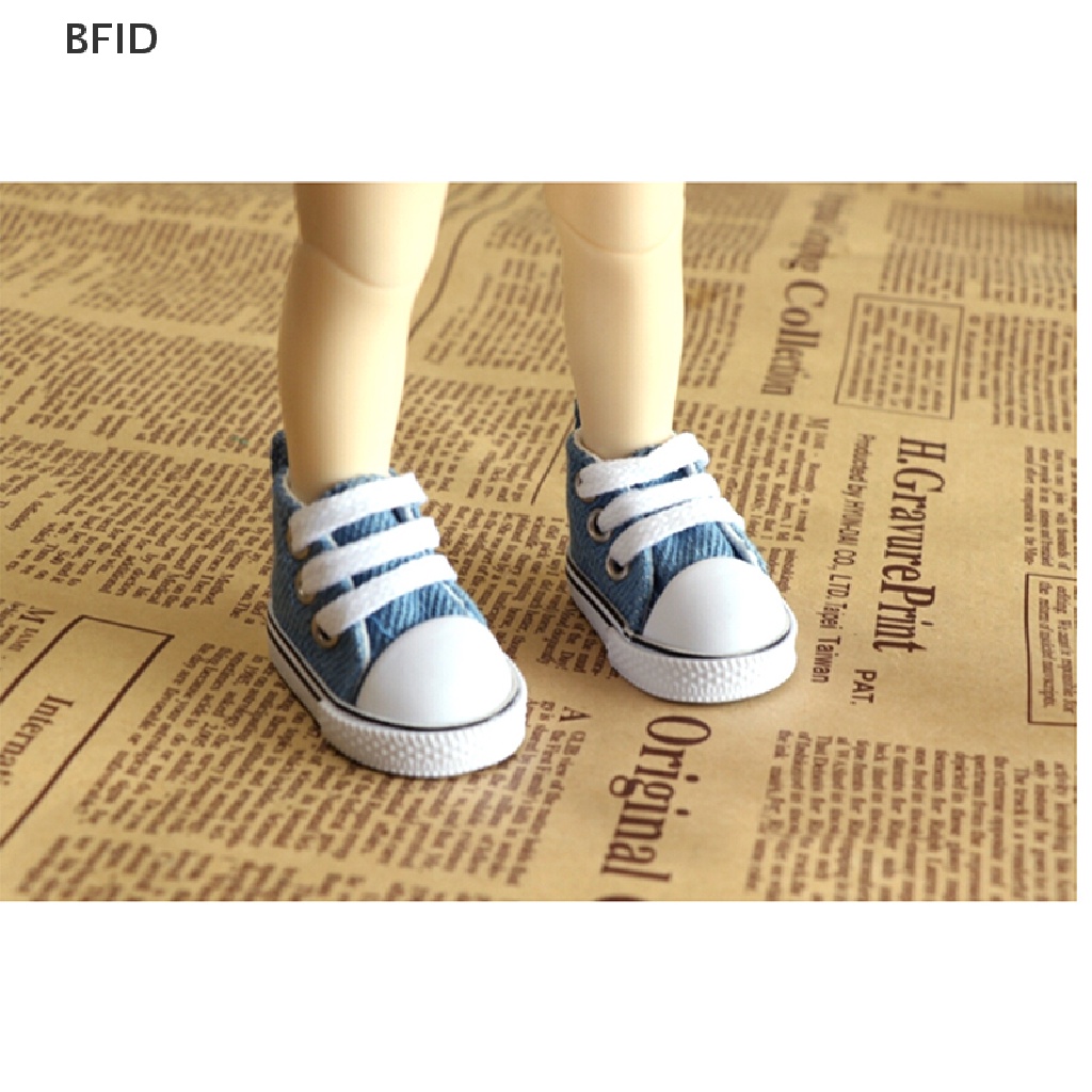 [BFID] Sepatu Boneka 5cm Sepatu Mainan Denim Kanvas1/6 Bjd Untuk Sneackers Boneka Rusia Sepatu Boneka 5cm Sepatu Sneakers Denim Untuk Boneka Bjd, Sepatu Mainan Mini Kanvas Denim Fashion1Per6 Bjd Untuk Boneka  5