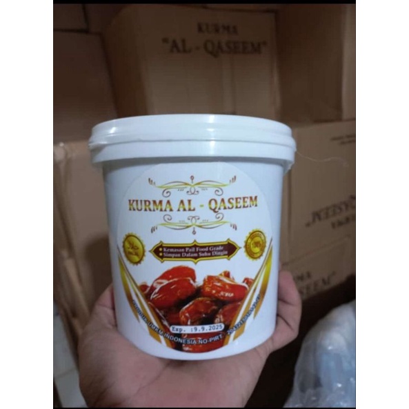 

kurma ember Al qaseem isi bersih 700gr enak manis legit kering