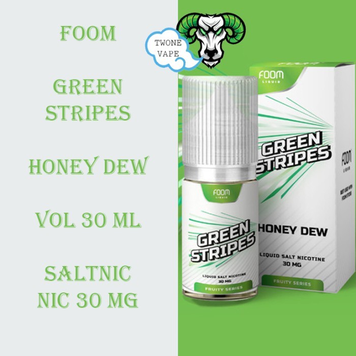 Liquid Foom Fruity Series | Foom Green Stripes HoneyDew 30ml Authentic