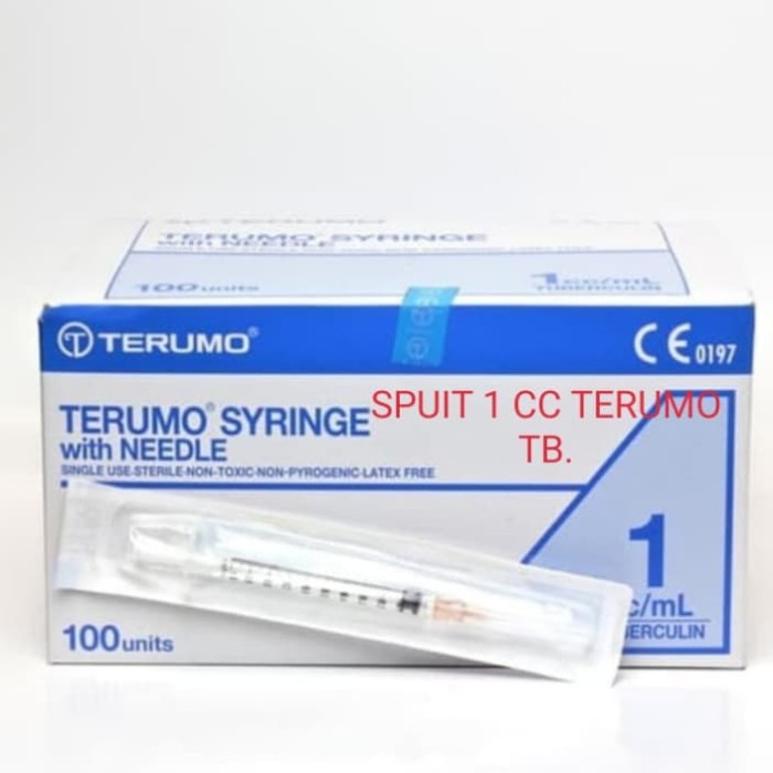 SYRINGE SPUIT DISPOSIBLE SUNTIKAN TERUMO 1CC 3CC 5CC 10CC PERBOX