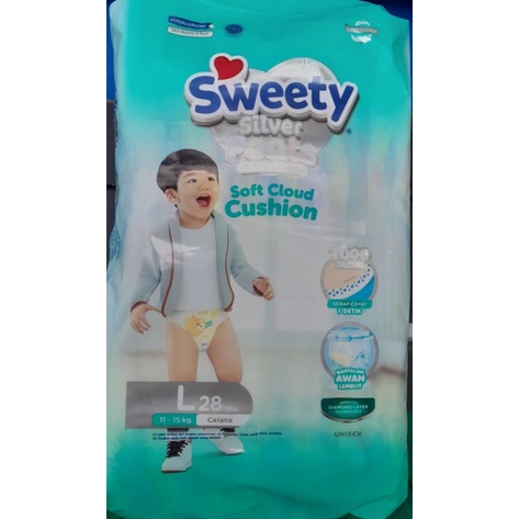 Sweety Silver Pants Type Celana L | Pampers Sweety | Pampers Bagus | Pampers Murah | Sweety Silver L28