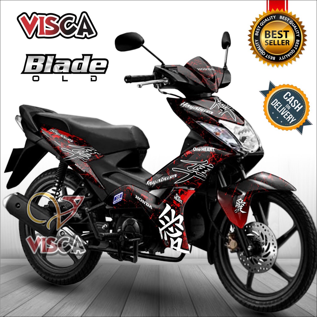 Decal Blade 110 Old Full Body Stiker Motor Blade 110 Full Body Striping Blade 110 Variasi HAYABUSA